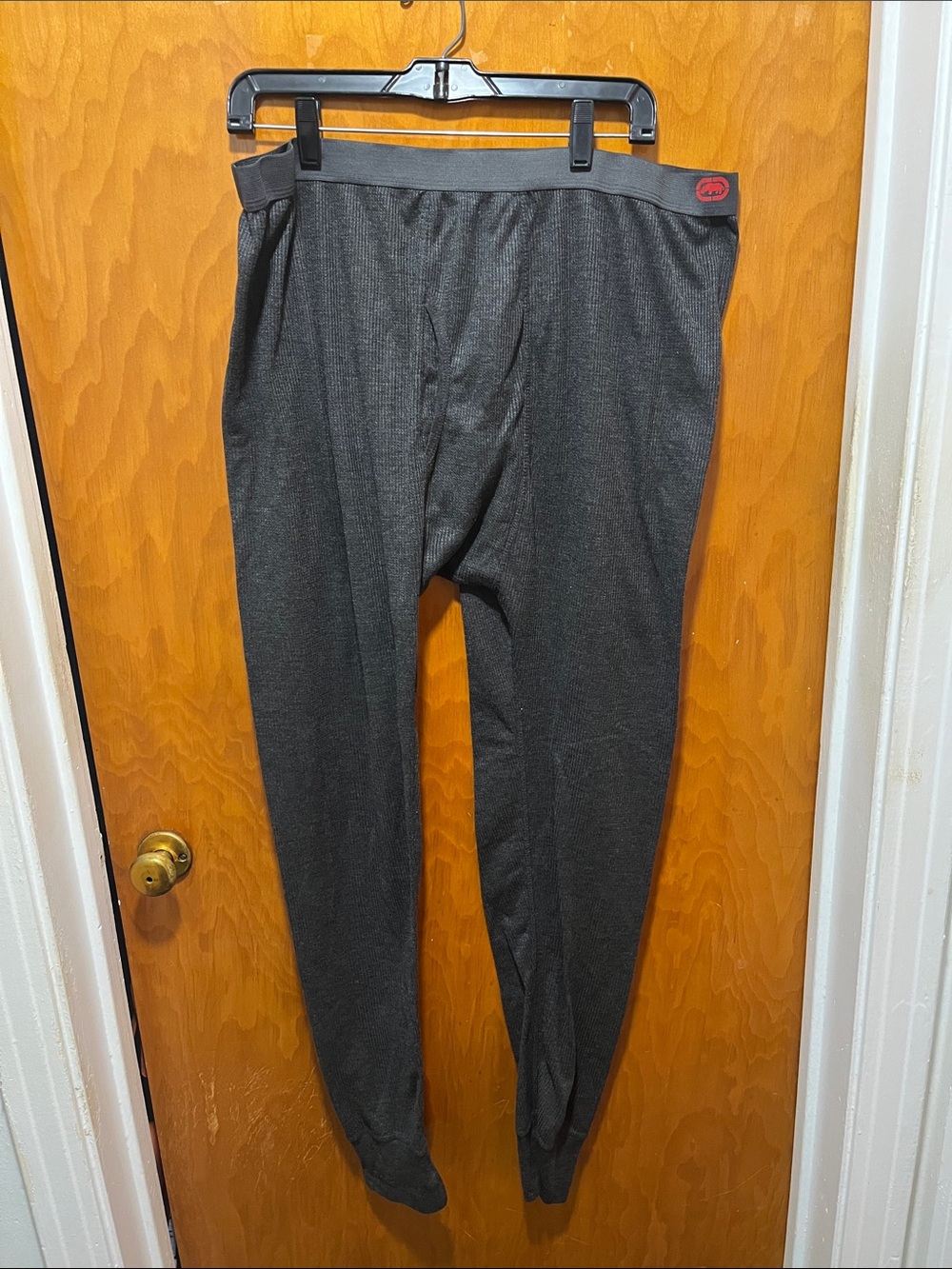 Ecko Function Black waffle knit thermal underwear pants- 2XL